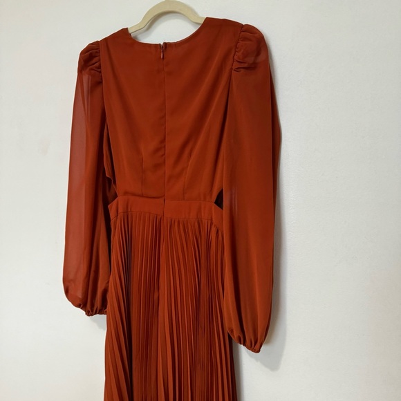 Jealous Tomato Pleated Mini Dress with Puff Sleeves Size Small - Picture 10 of 14